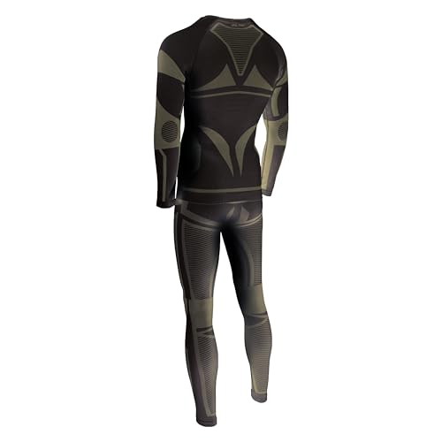 Mil-Tec Ropa Interior Funcional Performance negro para evitar el sudor frío y rozaduras 2