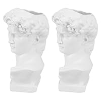 VICASKY 2 pezzi Portapenna Scrivania in Resina Contenitore Penne Comodo e Versatile Statua Busto Classico Design Decorativo per Ufficio Casa Scuola Organizer Multifunzione Elegante