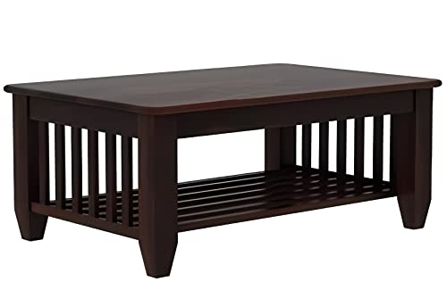 Image of Douceur Furnitures Solid Sheesham Wood 5 Seater Sofa | Five Seater Sofa Set with Coffee Table for Living Room, Cafe, Office | (Walnut Cushion Grey)
