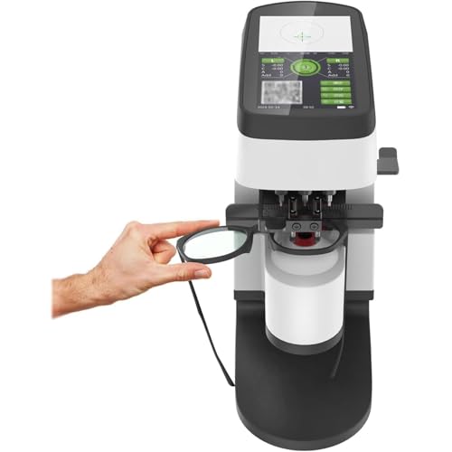 Optical Lensometer with Printer, 5 Inch Manual Focimeter Optometry Machine, Intelligent Detection, Automatic Analysis, Cloud Storage, for Optical Lenses, Polarizers, Glasses