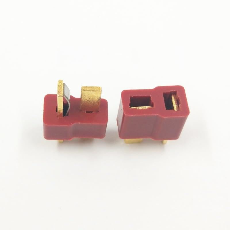 10PCS (5sets) Male/Female Dean Connector T Plug for ESC RC Lipo Battery Male & Female Style for RC LiPo Battery ESC - (A, Color: 5sets Female Male)