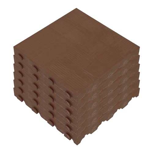 Pack de 6uds. de pavimento para suelo exterior colección COMBI marrón