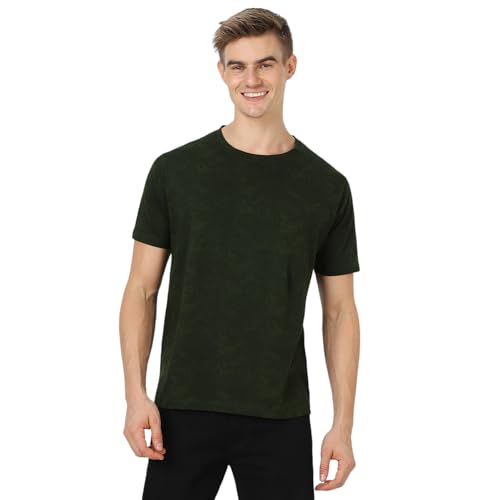 Image of Urbano Fashion Men's Printed Half Sleeve Slim Fit Cotton T-Shirt