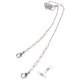[R-days代官山] 淡水パール メガネチェーン マスクチェーン パール レディース シンプル おしゃれ 眼鏡アクセサリー サングラス チェーン 花粉症 プレゼント シルバー 日本製 （シルバーカラー/通常ラッピング）