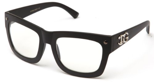 IG Unisex Clear Lens Oversized Fashion Glasses
