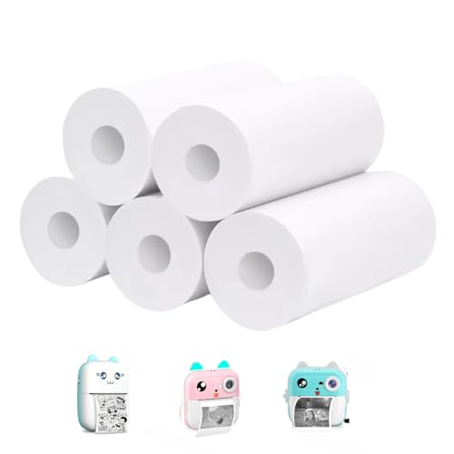 Kit 5 Bobinas Térmica Para Mini Impressora Térmica e Máquinas de Cartão 57x30mm 10 Metros de Papel Diametro Rolo 30mm Cor Branca Qualidade Premium StartBox