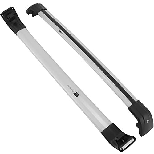 Mophorn Roof Rack Cross Bars Baggage Locking Roof Rail Crossbars Luggage Cargo Ladder Bike Load Roof Cross Bars Black (For Audi Q7, For Audi Q7 2006-2021 Sliver) #TOP7