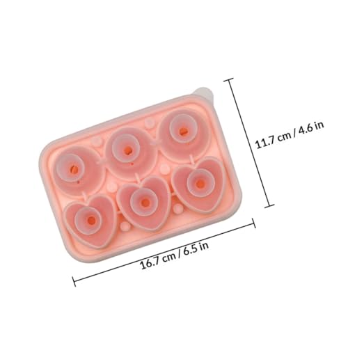 Molde para cubitos de hielo en silicona forma corazón miniatura 2
