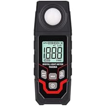 Digital Illuminance Light Meter Tester 200,000Lux Meter Luxmeter Lighting Intensity Brightness Measurement Tool for Indoor Outdoor Film Photography lumens LED Photometer