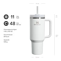 STANLEY 1913 Quencher H2.0 FlowState Trinkbecher 1.2L - Frost – Ansicht 2