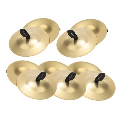 Abaodam 10pcs Finger Cymbals for Belly Dancing Lightweight Percussion Instruments Durable Construction for Stage Performance and Dance Props