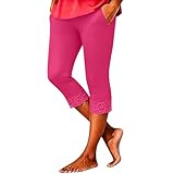 Capri Pants for Women Trendy Dressy Causal Stretchy...