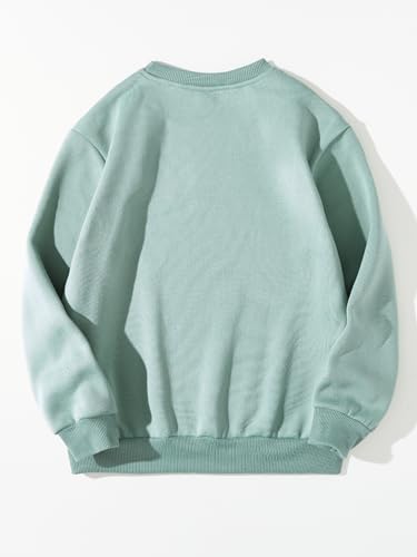 Floerns Girls Letter Print Long Sleeve Drop Shoulder Sweatshirt Pullover Top2