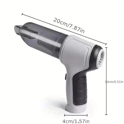 Aspirador Portatil 2 em 1,Sem Fio,Recarregavel USB, com Função Soprador para Limpeza Completa em Qua