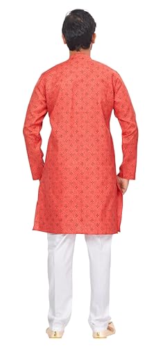 Image of Studio Shringaar Men's Cotton Relaxed Fit Straight Kurta