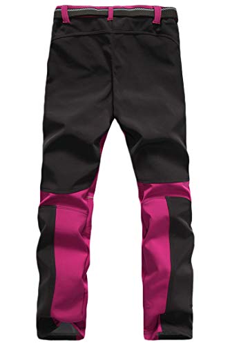 Softshellhose Damen Micosuza Fleece Wanderhose für Outdoor-Aktivitäten