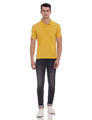 Image of Monte Carlo Mens S.Blue Plain Collar T-Shirt |22203401-167