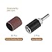 uxcell 30 Pcs 3/4 Inch Sanding Sleeves Sandpaper Set 240 Grit with 2 Pcs 0.79 Inch Drum Mandrels for Rotary Tools