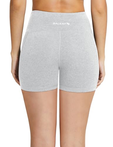 Image of baleaf Women's 8 inch / 5 inch / 3 inch Biker Shorts High Waist Yoga Workout Gym Running Volleyball Spandex Shorts with Pockets