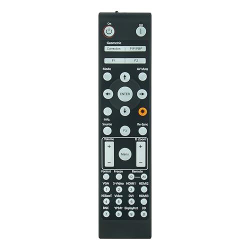 Image of BR-3075W Replacement Video Projector Remote Control Compatible for Optoma DLP Projectors Home Cinema System 4K500 GT1090HDR HZ39HDR ZH406 ZK507 ZU406 ZH406ST ZH500T-W ZH506T-W ZH510T-B ZH606-B ZH606-W