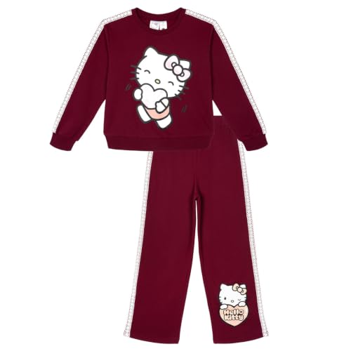Image of Hello Kitty Girls' Fleece Sweatshirt and Pants Set Toddler to Big Kid