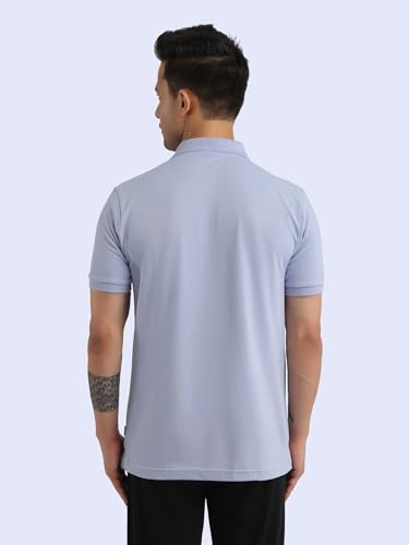 Image of Rupa Bumchums Men Super Combed Cotton Solid Half Sleeve Club Collar Polo Regular Fit T-Shirt with Chest Pocket