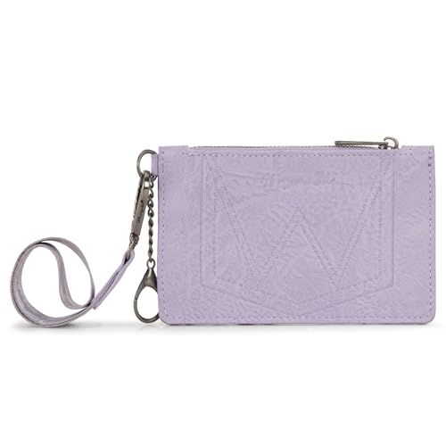 Image of Montana West X Wrangler RFID Card Holder Small Credit Card Holder for Women Card & ID Cases Slim Wallet Cards Holders with Keychain Wristlet Strap
