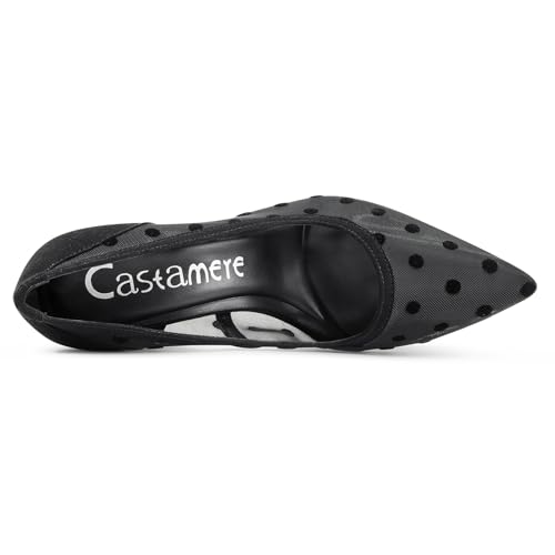 Image of Castamere Womens High Heels Pointed-Toe Slip-on Stilettos Pumps 4Inch Heel Shoes