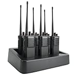 Retevis RT29D Digital Walkie Talkie, IP67 Waterproof Two Way Radio with 6 Way Charger, DMR, 128 Channels, 3200mAh, Walkie Talkies for Adults Long Range, for Hotel, Logistics, Security (6Pcs, Black)