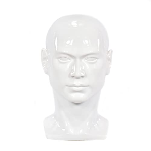 Tête de Mannequin en Plastique, tête d'homme, avec Perruque, réaliste, pour présentation de Chapeaux, Lunettes de Soleil... (30LB)