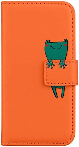 Annuo Wallet Phone Case Huawei P30 Phone Case Leather Shockproof Mobile Phone Cover For Huawei P30 Case Wallet Cartoon Cute Case Huawei P30 Flip Case Cat Card Slot Animal Red