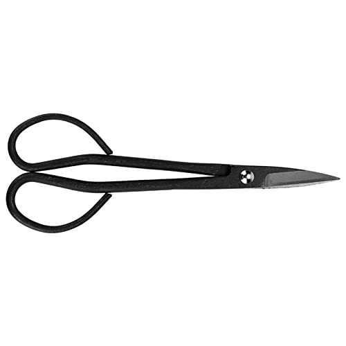 Sonew HighGrade Steel 190mm Bonsai Scissors – RustResistant Shear with Ergonomic Grip Handles for Precise Branch Trimming and Pruning in Black