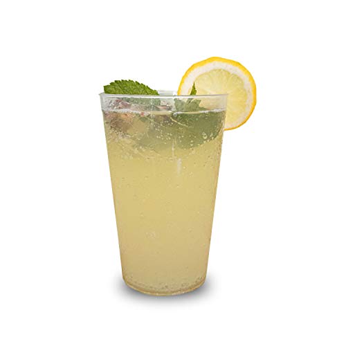 25x bicchieri da 400ml trasparenti - bicchieri di plastica resistenti e riutilizzabili