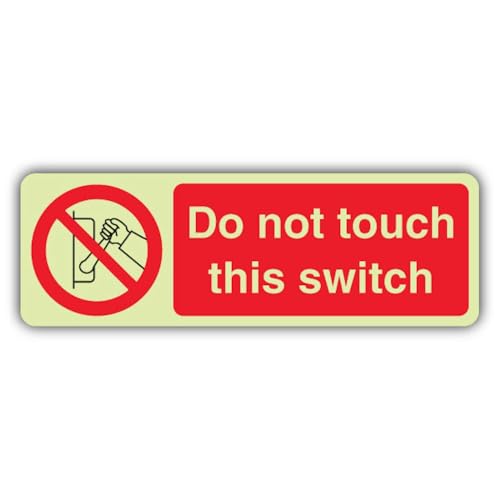 Panneau Do Not Touch This Switch triple lueur V Safety haute visibilité