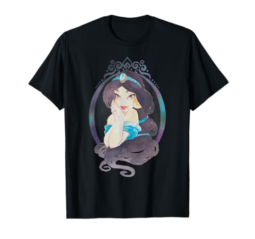 T-shirt Jasmine Disney motif aquarelle pour un look décontracté chic