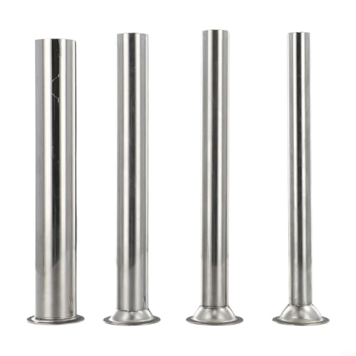 Bulevisiter Tubos de relleno de salchichas para picadora de carne, 4 tubos de llenado, boquillas de salchicha, embudo de salchicha para carne y alimentos para accesorio de molinillo (3,8 cm)