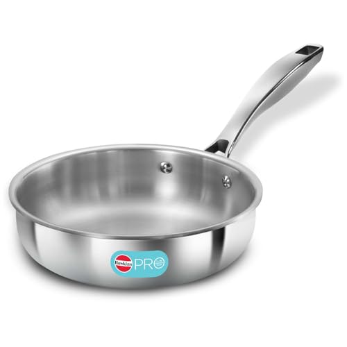 Hawkins Pro 18 cm Frying Pan, Triply Stainless Steel Fry Pan with...