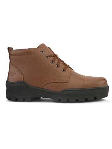 Image of TSF 768 Tan Genuine Leather Police Boot Extra Comfortable & Durable Light Weight Boot