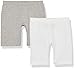 Fruit of the Loom Big Girls' Seamless  Underskirt Panty, White/Grey, Small(Pack of 2)