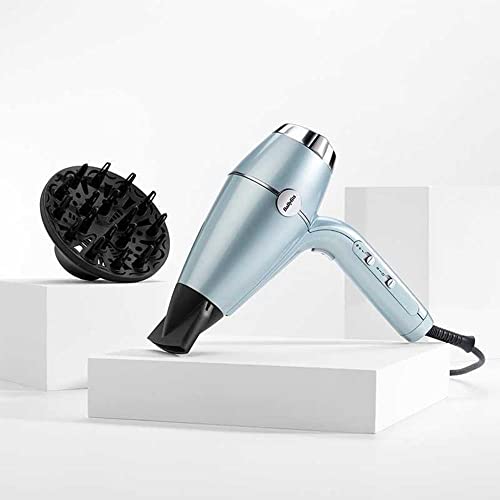 Babyliss ‎D773De Asciugacapelli Hydro Fusion 2100 W, Asciugatura Rapida, Tecnologia Al Plasma, Doppio Sistema Ionico, 3 Temperature E 2 Velocità + Tas