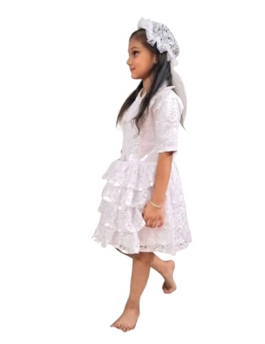 Image of BookMyCostume Christian Bride Girls and Kids Adults Fancy Dress Costume 6-7 years