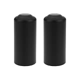 OTOTEC Mikrofon-Batterie-Endkappe, zum Aufschrauben, Ersatz für OEM 65BA8451, kompatibel mit Shure SLX2, PGX2, PGX4, Schwarz, 2 Stück