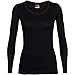 Produktbild icebreaker Damen Funktionsshirt 200 Oasis LS Scoop, Black, L, 104378001L