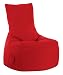 Produktbild SITTING POINT only by MAGMA BeanBag Swing Scuba Indoor & Outdoor Sitzsack, Lounge Sitzkissen mit Tasche, wasserabweisend, waschbar, rot