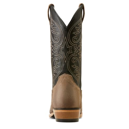 ARIAT Men's Bankroll Western Boot, Raven Black/Smokey Roughout, 7
