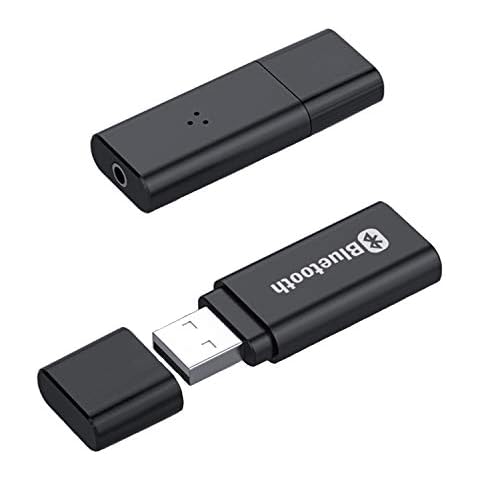 Vikano Bluetooth 5.0 Transmitter and Receiver, 2-in-1 Wireless Bluetooth Adapter,Low Latency Bluetooth Audio Adapter for TV,Car,Home Stereo System (Black) Cover