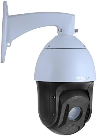 SUNBA 25X Optical Zoom 5MP IP PoE+ Outdoor PTZ Camera Outdoor, Built-in Mic High Speed Security PTZ Dome, 2.4G WiFi Camera, Long Range Infrared Night Vision up to 1000ft (601-D25X-5MP-WiFi)