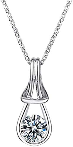 Preisvergleich Produktbild MNMXW Damenschmuck Zubehör Flaschenform Glühbirnenform Kleine Glühbirne Anhänger Halskette Silber