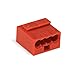 Produktbild 50x Wago 243-804 MICRO Verbindungsklemme - mini Wago - 4-fach - Verteilerklemme - Dosenklemme - rot