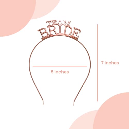 Image of Wanna Party Silver Team Bride Headband Bachelorette Party Decorations Rhinestone Bridesmaid Headbands for Bridal Shower, Bachelorette Parties, Wedding